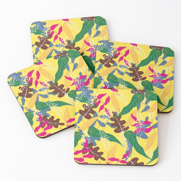 Item preview, Colorful life and leaves pattern designed and sold by urban-color.