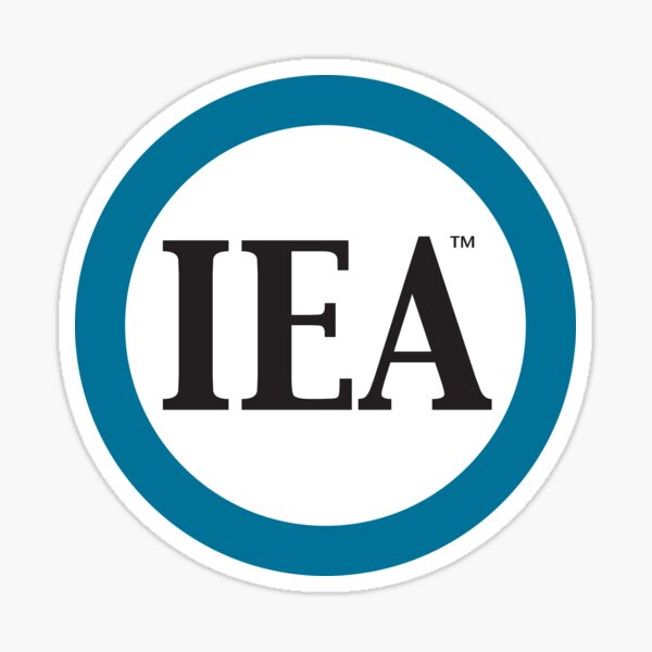 Blue IEA Logo #2 Sticker