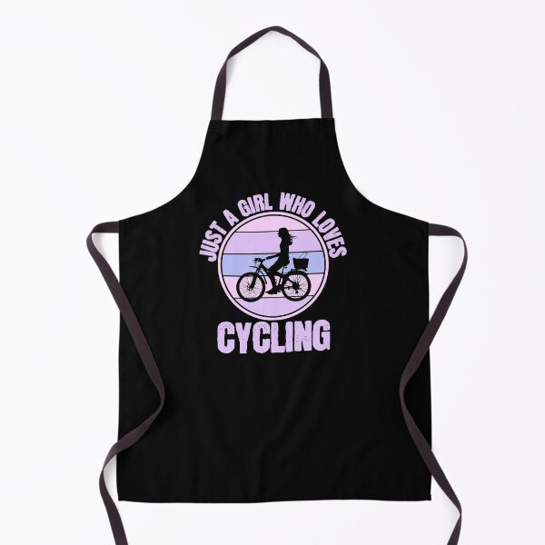 Item preview, Just a girl who loves Cycling | Cycling girl gifts | Retro cycling design | Gifts for cycling and mountain biking lovers designed and sold by Violet Treasures.