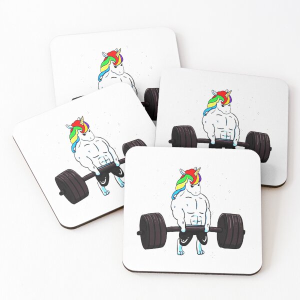 Item preview, Unicorn Weightlifter designed and sold by crackdesign11.