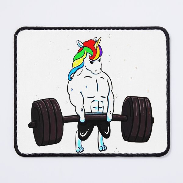 Item preview, Unicorn Weightlifter designed and sold by crackdesign11.