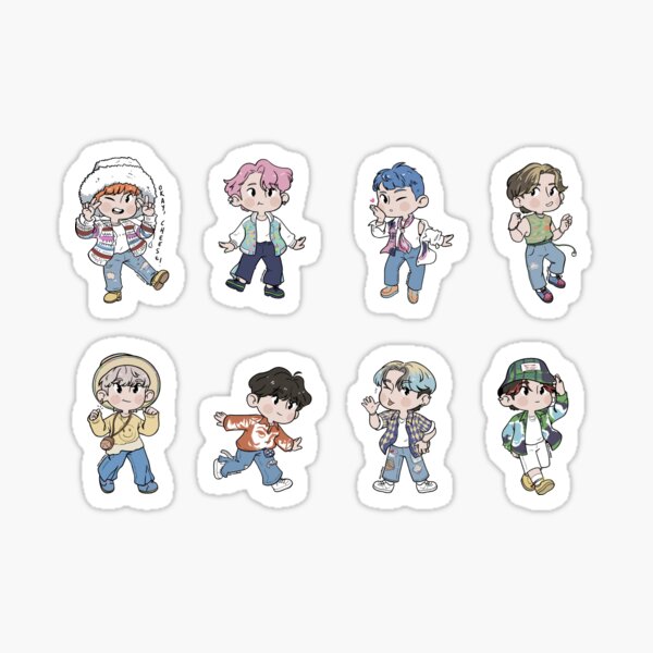  280PCS ATEEZ Stickers Set,ATEEZ Cute Stickers for Door