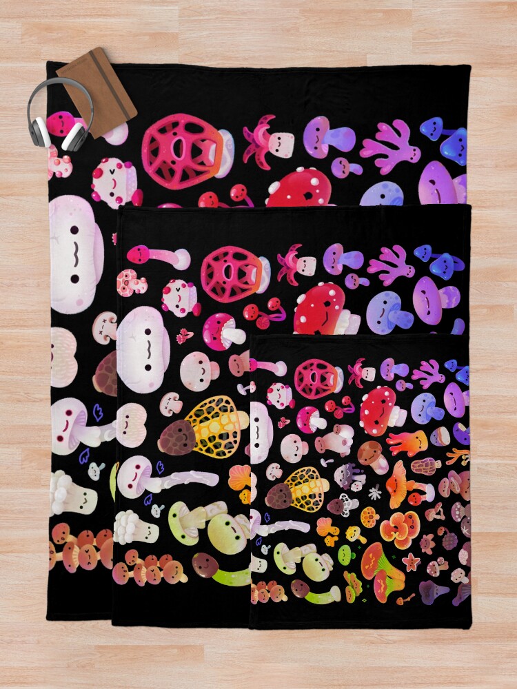 Alternate view of Mushroom Throw Blanket