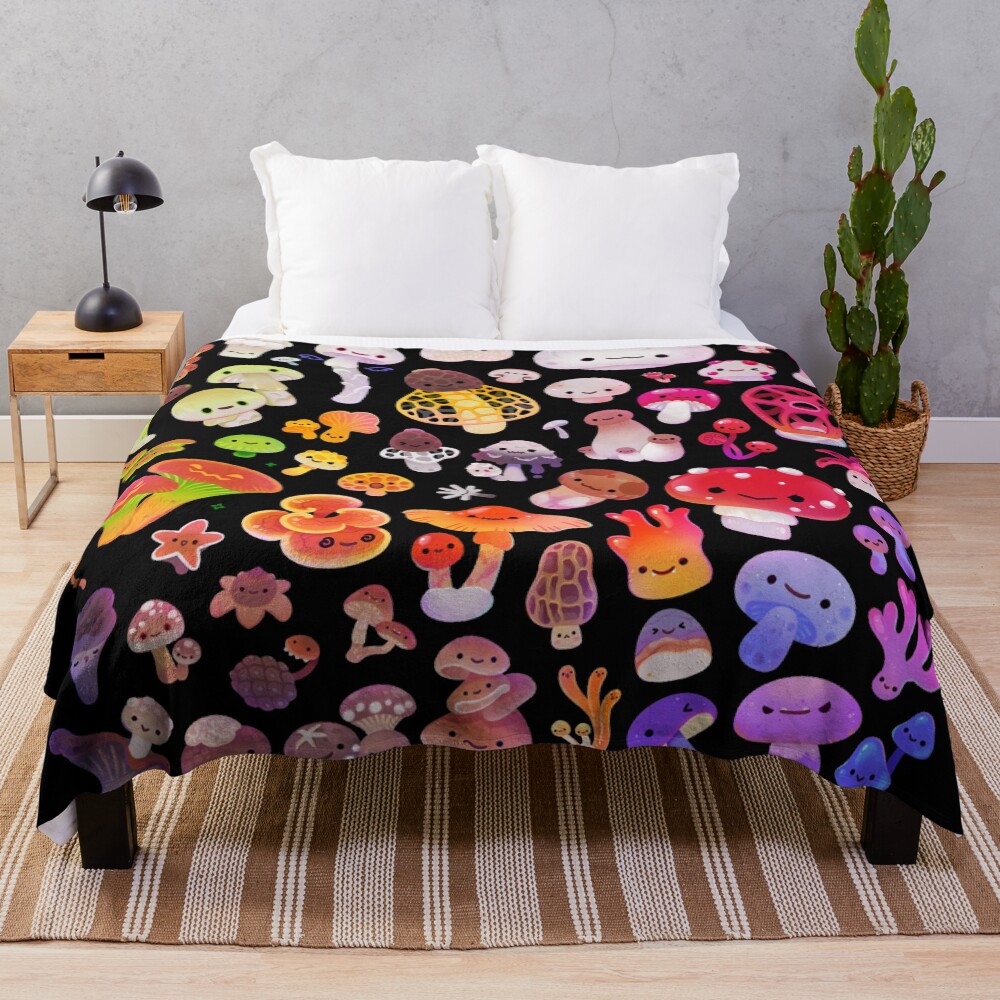 Mushroom Throw Blanket