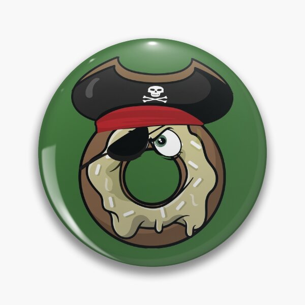 Item preview, Pirate captain donut designed and sold by Donutlovers.