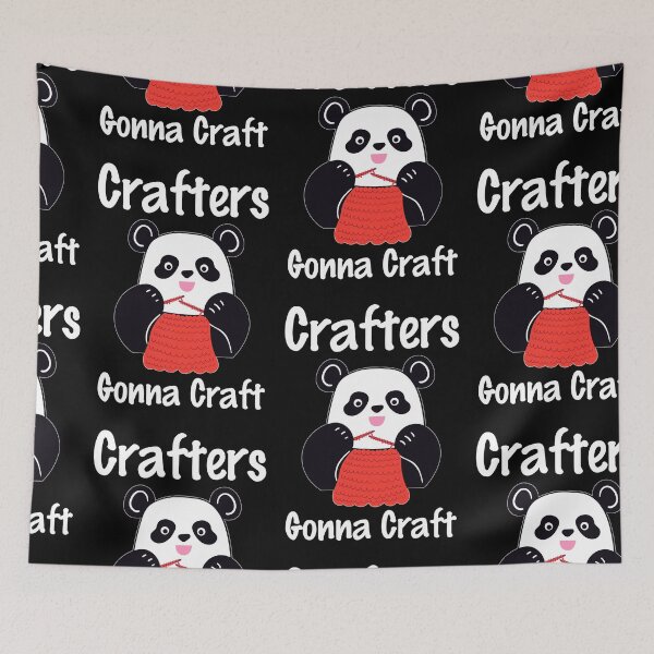 Item preview, Crafters Gonna Craft, Eat Sleep Craft Repeat designed and sold by SportyDogShop.