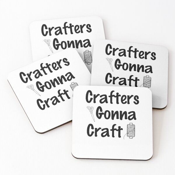 Item preview, Crafters Gonna Craft, Eat Sleep Craft Repeat designed and sold by SportyDogShop.