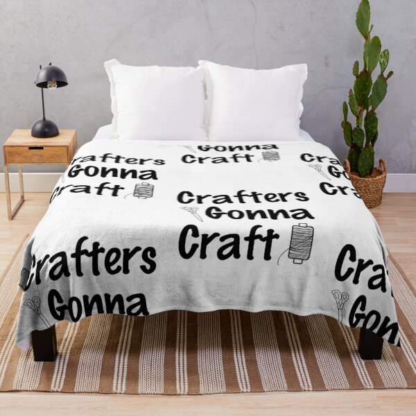 Item preview, Crafters Gonna Craft, Eat Sleep Craft Repeat designed and sold by SportyDogShop.