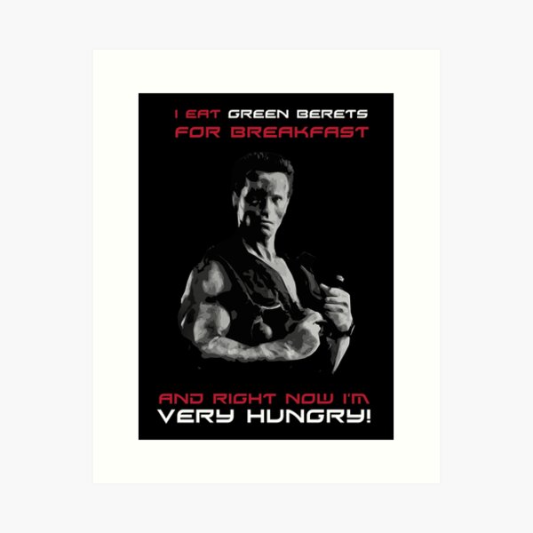 Commando - Design 2 - Green Berets Art Print