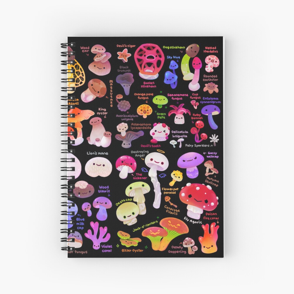 Mushroom - name Spiral Notebook