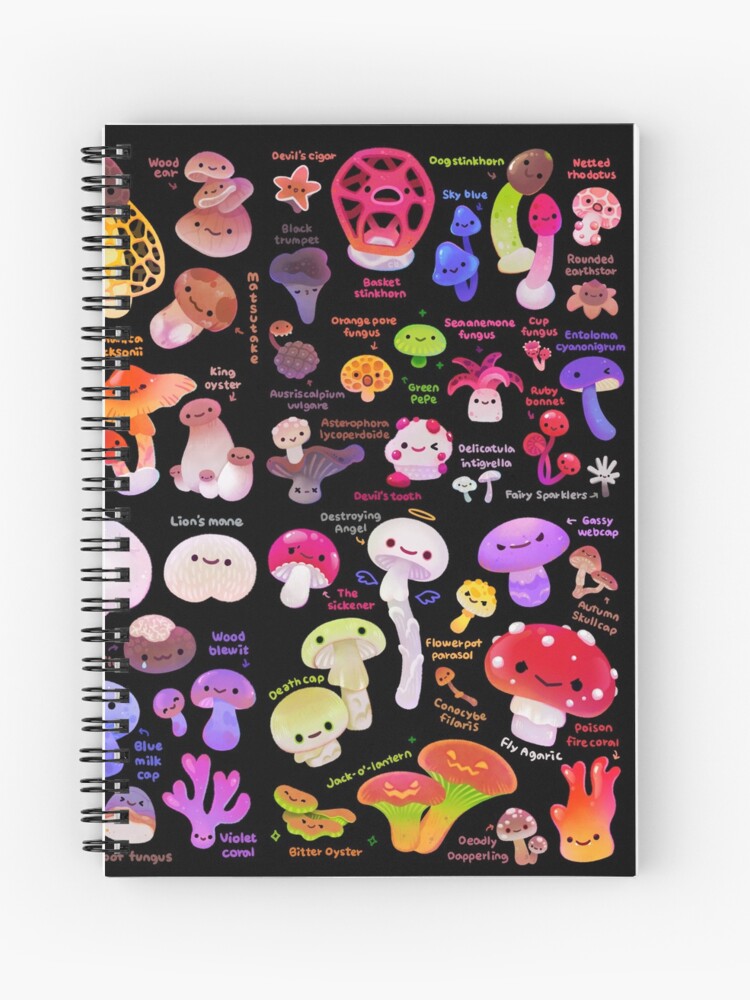 Thumbnail 1 of 3, Spiral Notebook, Mushroom - name designed and sold by pikaole.