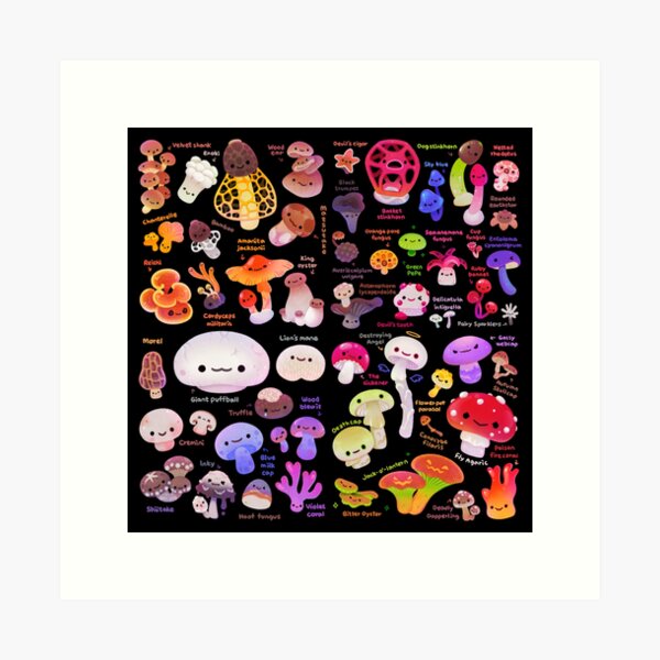 Mushroom - name Art Print