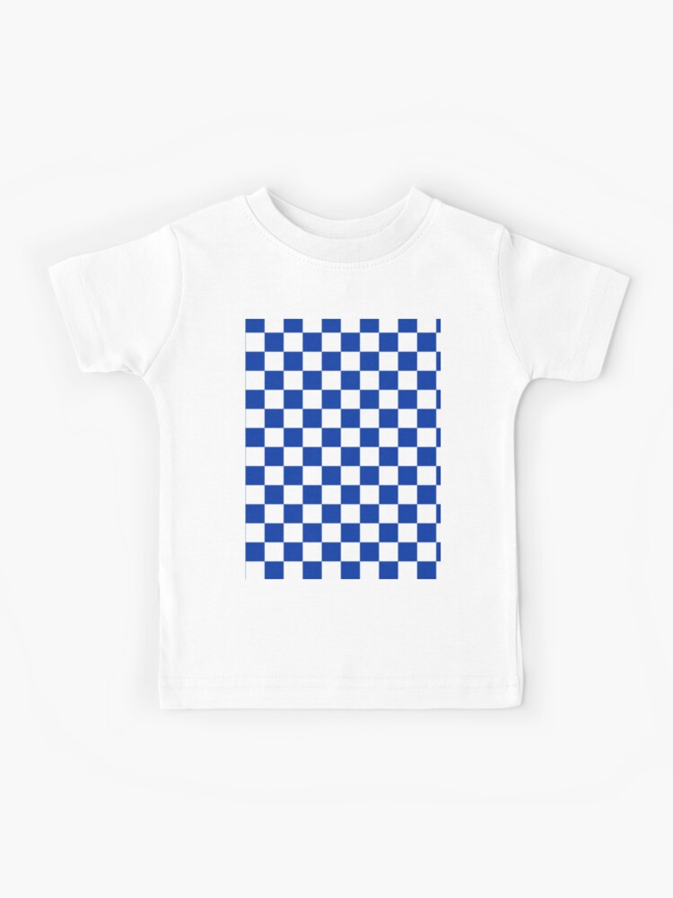 Boys' white T-shirt with contrasting dark blue logo and star