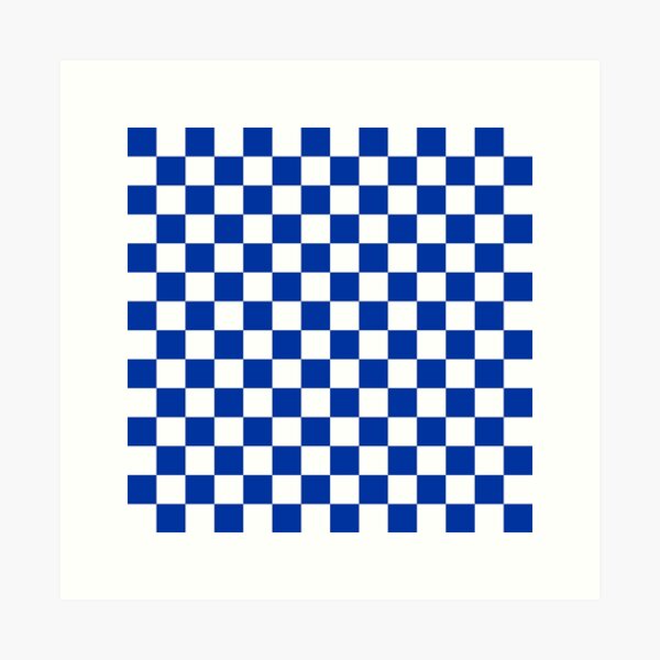 Item preview, Blue and White Kentucky Checkerboard designed and sold by stareongroup.