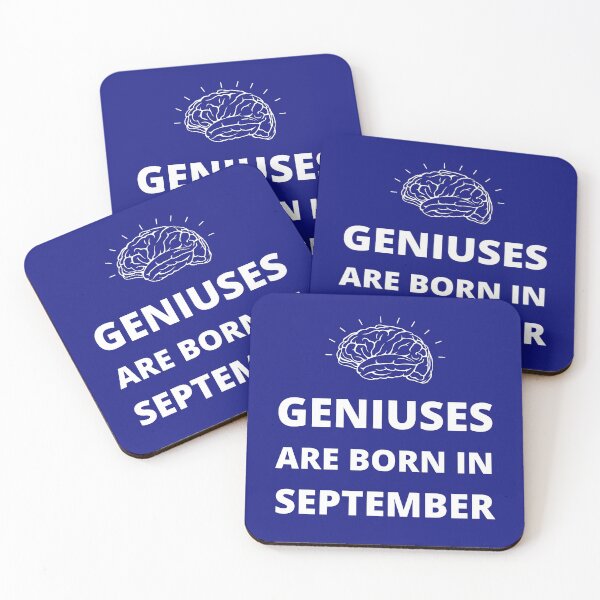 Item preview, Geniuses are born in September designed and sold by fev-rocks.