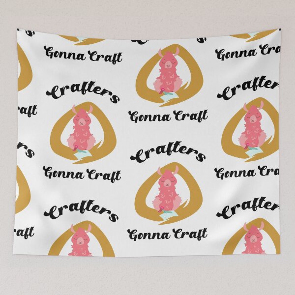 Item preview, Crafters Gonna Craft, Eat Sleep Craft Repeat designed and sold by SportyDogShop.