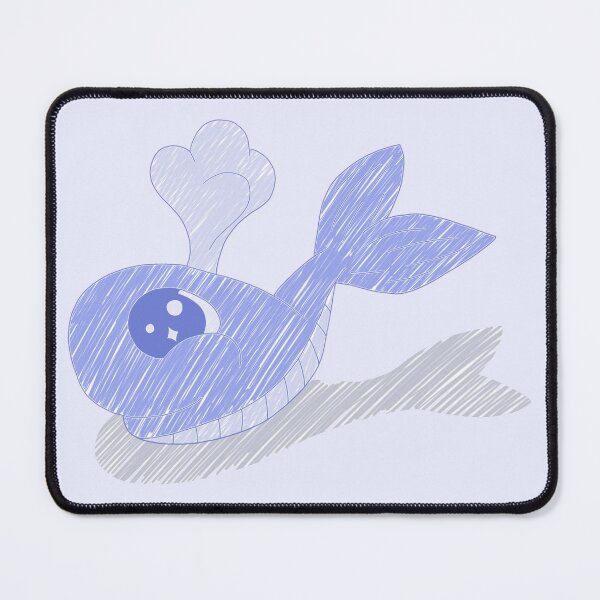 Item preview, Cartoon Whale Kitsune's Cutie Pie Animal Series Scribble Art (Willy) designed and sold by TheFoxyWolfShop.