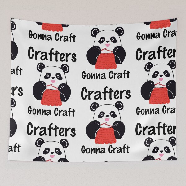 Item preview, Crafters Gonna Craft, Eat Sleep Craft Repeat designed and sold by SportyDogShop.