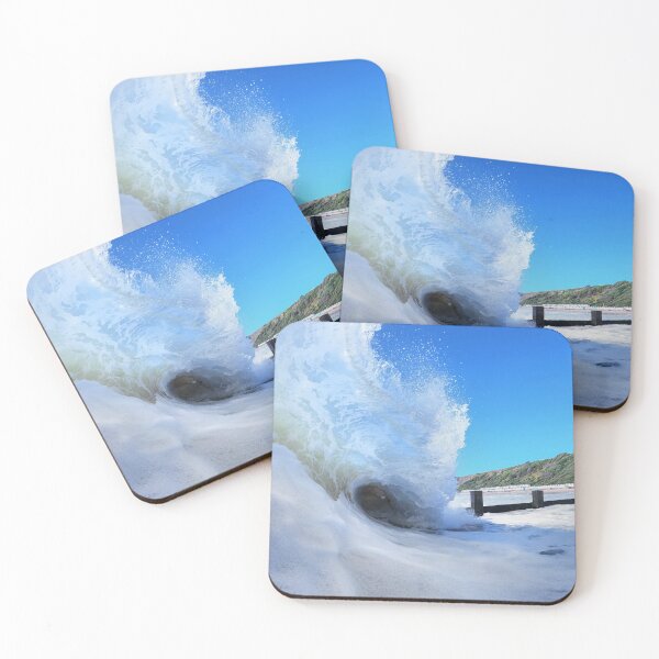 Item preview, Glassy Tunnel - Southbourne Shorebreak, Bournemouth - Surf // Wave Photographic Print designed and sold by Jason Kempshall.