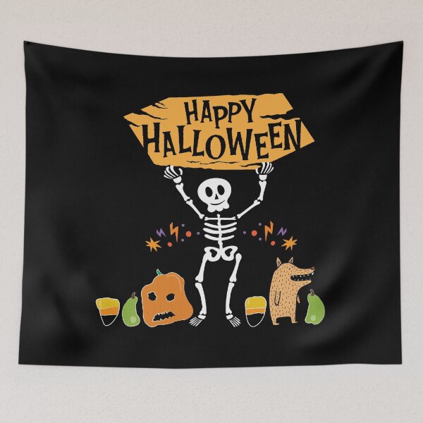 Item preview, Halloween Party Dancing Skeleton designed and sold by NawalMagdy.