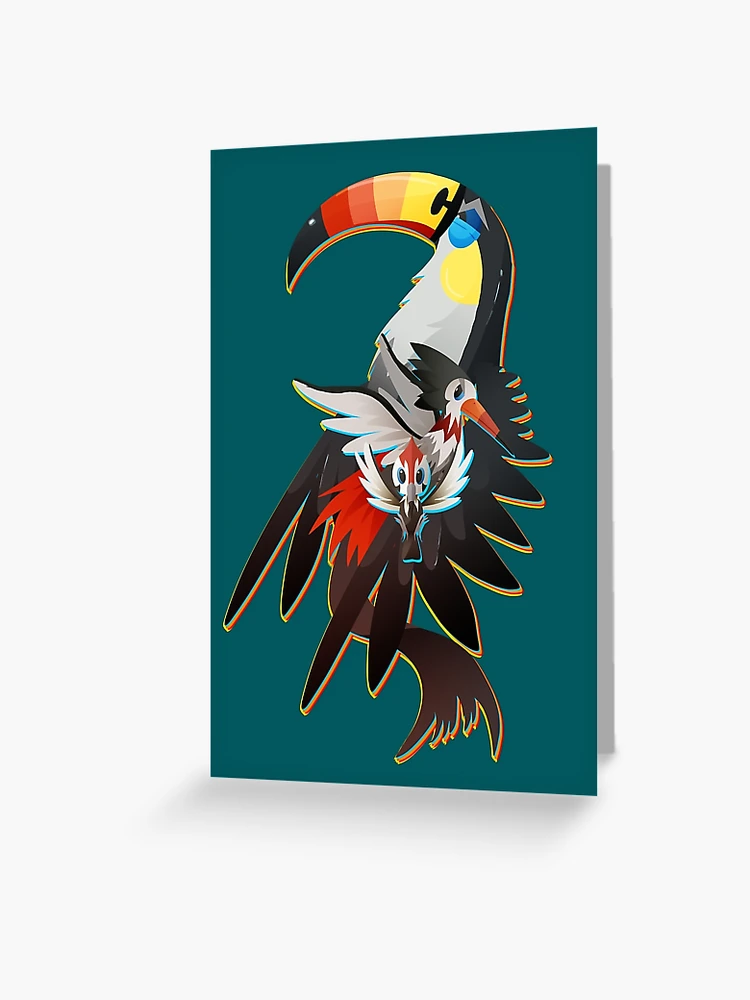 Pikipek, Trumbeak and Toucannon" Greeting Card for Sale by TornadoTwist |  Redbubble