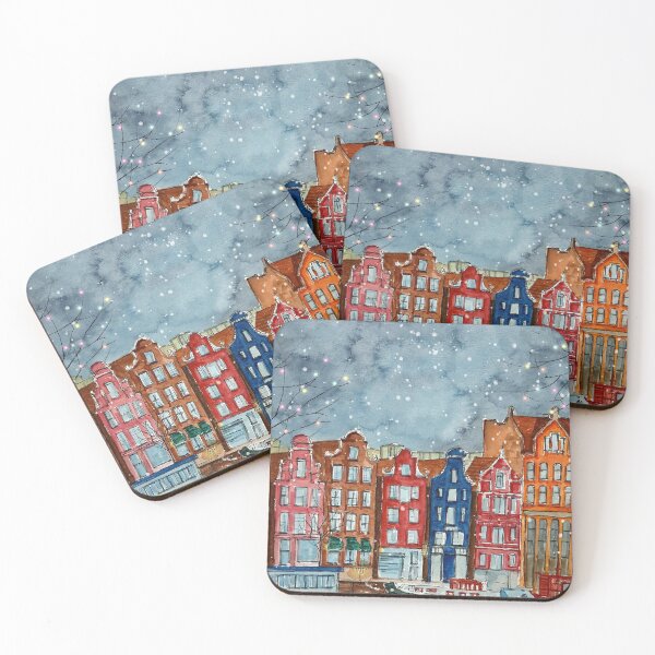 Item preview, Christmas in Amsterdam designed and sold by UrbanSageArt.