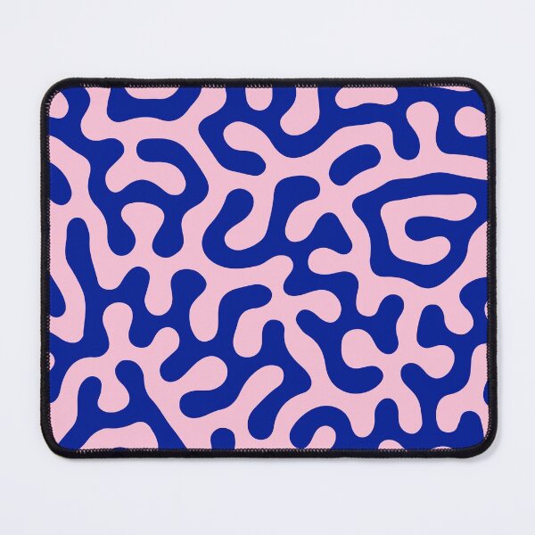 Item preview, Indigo Blue and Pink Coral Reef Abstract Pattern Design designed and sold by patternsoup.