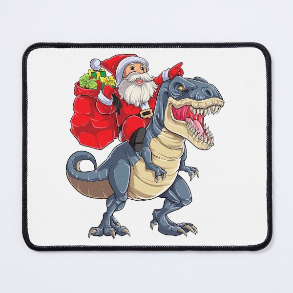 Item preview, Funny Santa Riding T Rex Dinosaur - Christmas Santa Claus Pattern designed and sold by AR Studios.