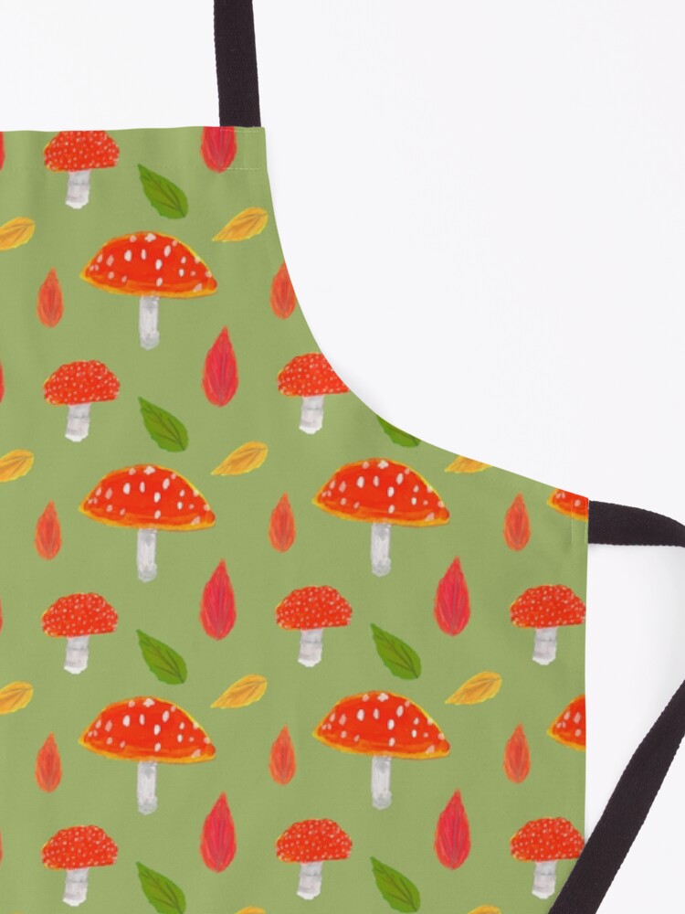 Alternate view of Cute Mushrooms and Toadstools Pattern Apron