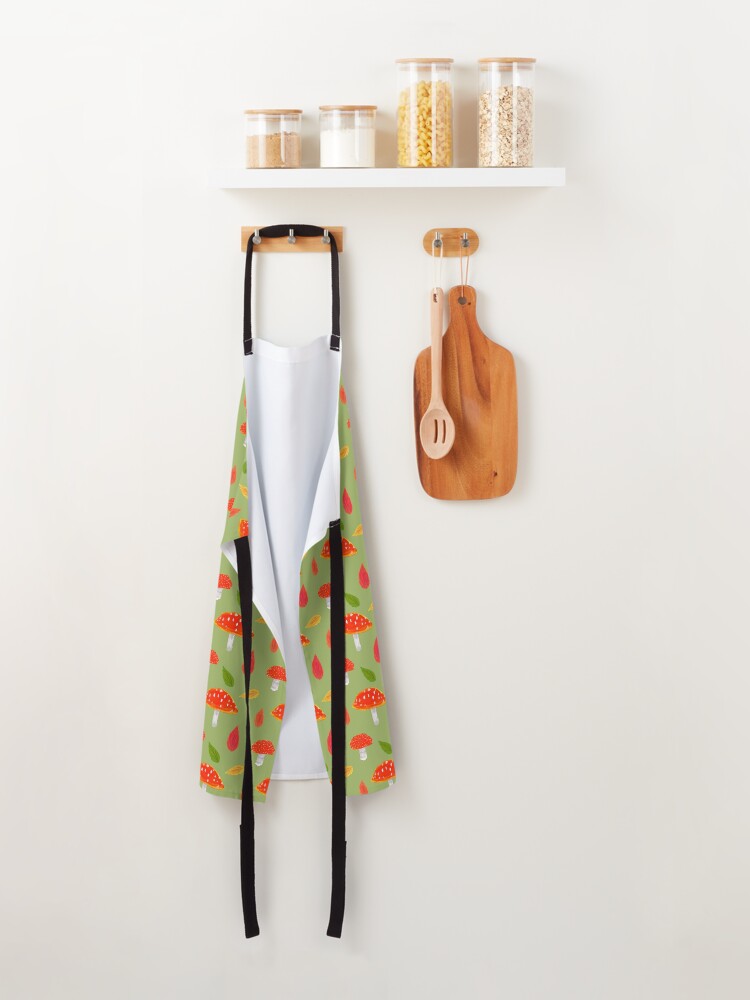 Alternate view of Cute Mushrooms and Toadstools Pattern Apron