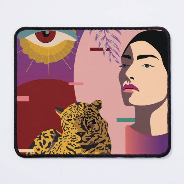 Item preview, The Big Eye Leopard abstract designed and sold by Anyeva.