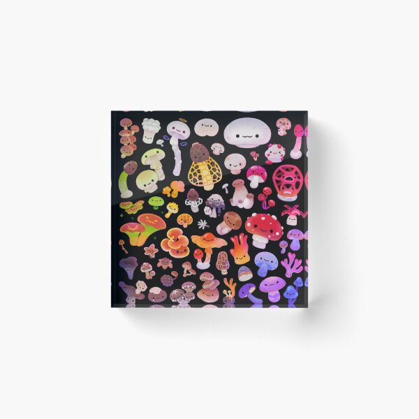 Mushroom Acrylic Block