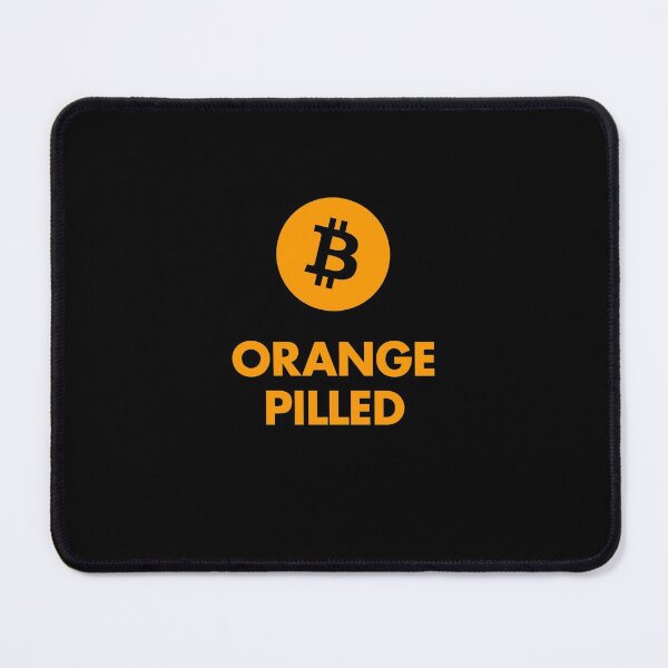 Item preview, Orange pilled - Bitcoin maximalist - logo designed and sold by NautilusMare.