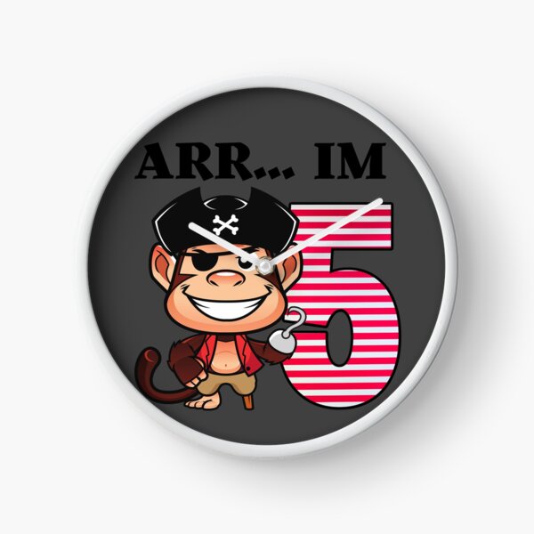 Item preview, ARR Im 5 Pirate Monkey Birthday Party Family Themed Party designed and sold by Vibbin4Life33.