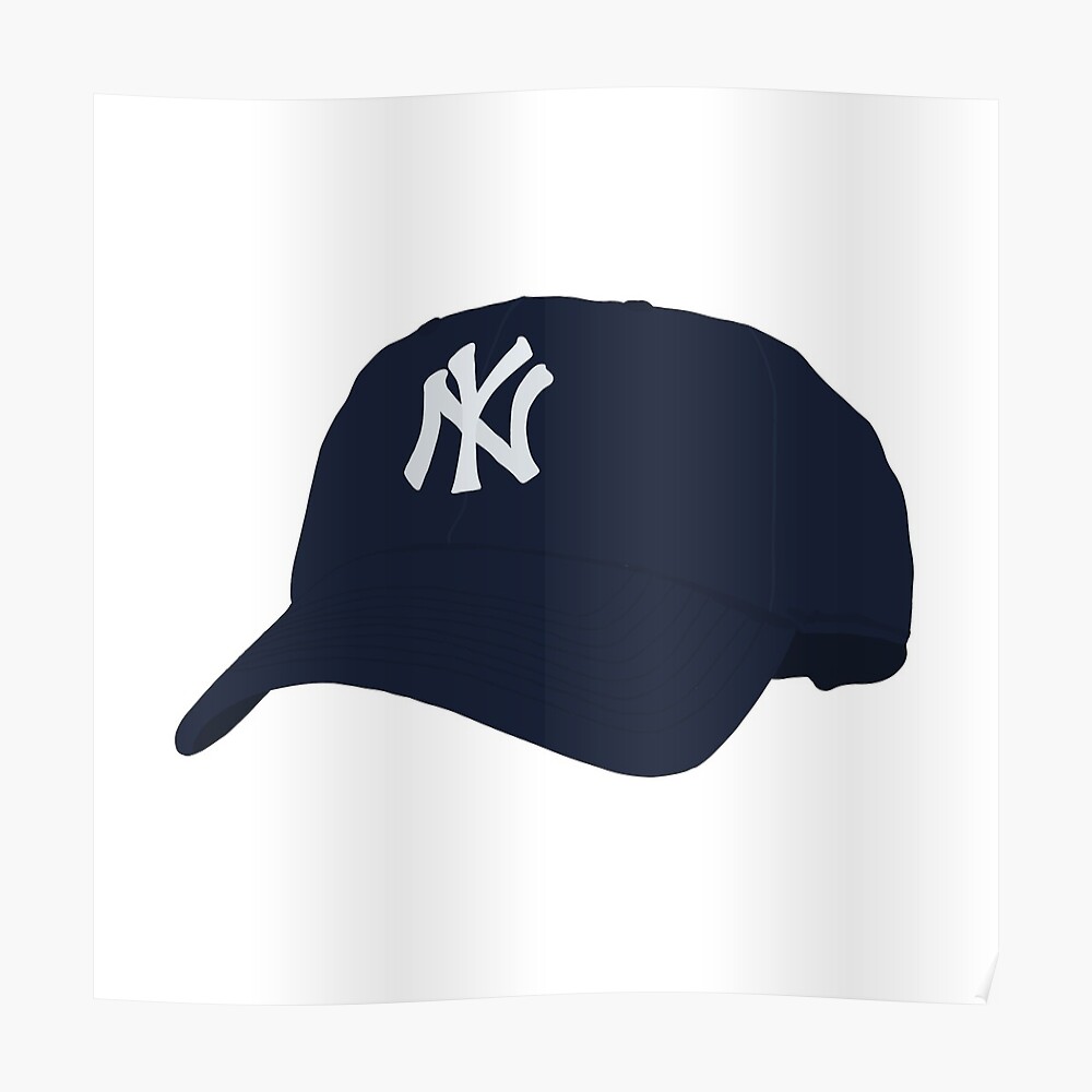 Blue New York Yankees cap - Poster