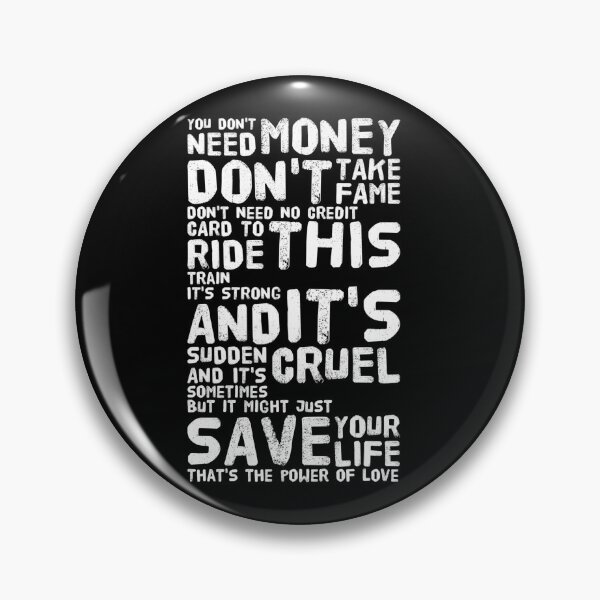 Item preview, The Power Of Love - Huey Lewis & The News Lyrics designed and sold by theAcollection.