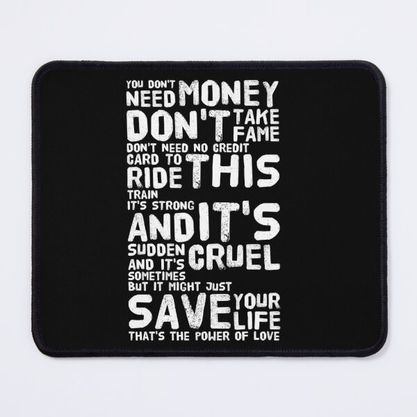 Item preview, The Power Of Love - Huey Lewis & The News Lyrics designed and sold by theAcollection.