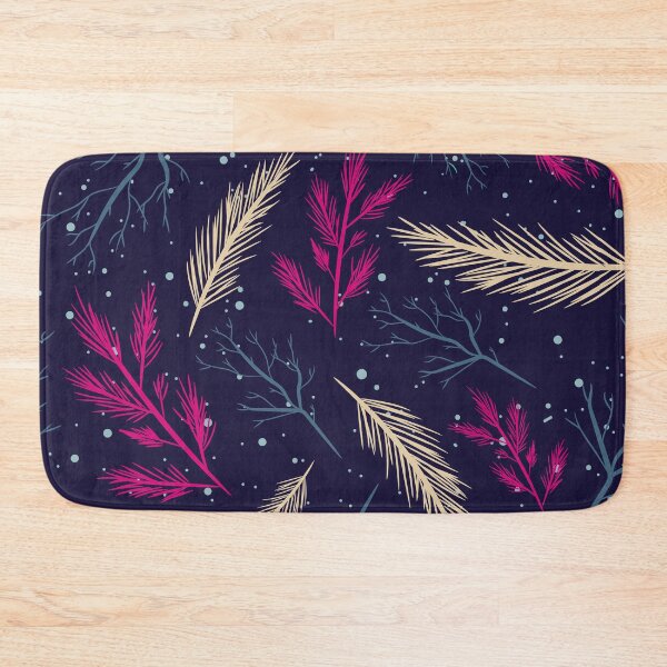 Item preview, Trending blue colorful christmas leaves and brances designed and sold by urban-color.