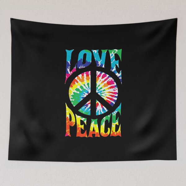 Artikelvorschau, Friedenszeichen Liebe 60S 70S Tie Dye Hippie entworfen und verkauft von GarnerPugh.