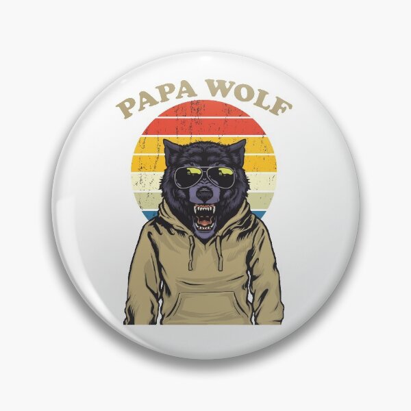 Item preview, Camisa Papa Wolf Vintage Sunset para Hombre designed and sold by Trending shop.