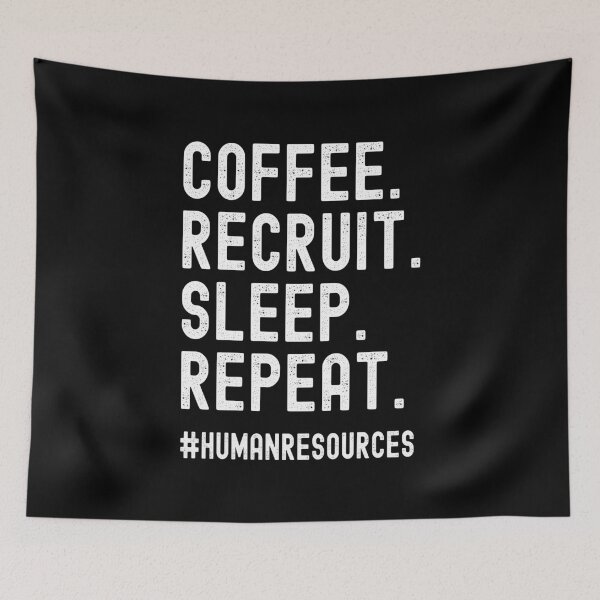 Item preview, Coffee Recruit Sleep Repeat Funny Recruiter Gifts designed and sold by JustCreativity.
