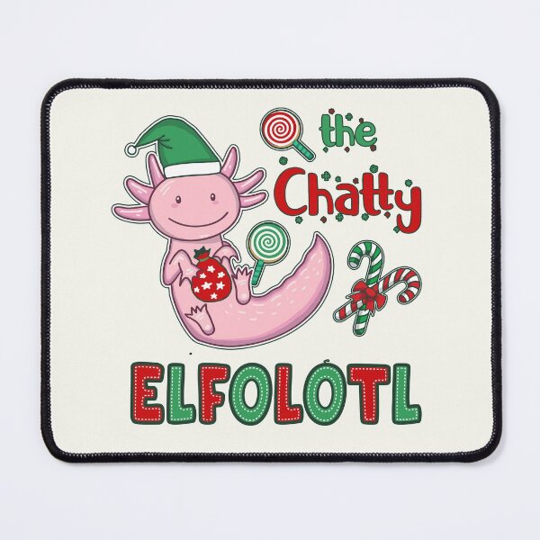 Item preview, Christmas Axolotl Elf - Chatty Elfolotl designed and sold by GrimButterfly.