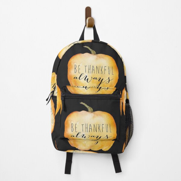 Item preview, Be Thankful Always - Orange Pumpkin Thanksgiving Design designed and sold by CreativeTigers.