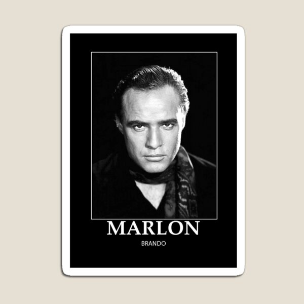 Vista previa del artículo con la obra «Marlon Brando - BW - D72», diseñado y vendido por DecoWords.