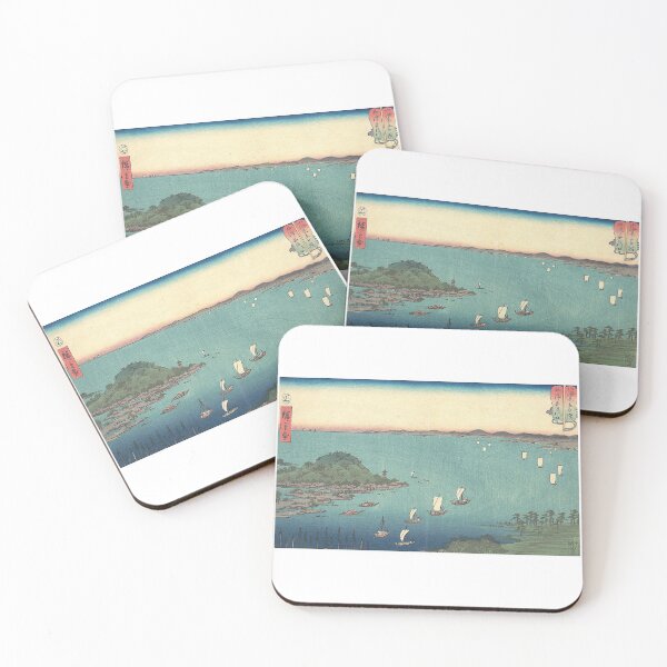 Item preview, The Harbor of Ajikawa, Settsu Province by Utagawa Hiroshige  designed and sold by McSeller.