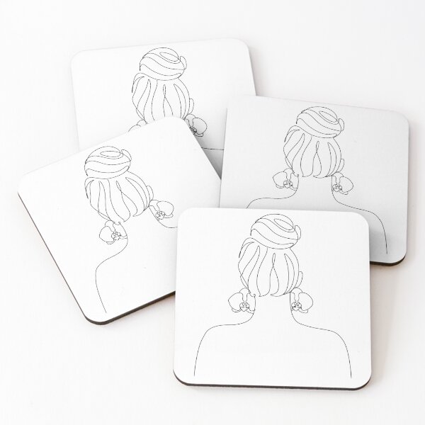 Item preview, Line Art Woman with Earrings  designed and sold by Dollfacedesign.