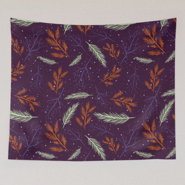Item preview,  Trending purple colorful christmas leaves and brances designed and sold by urban-color.
