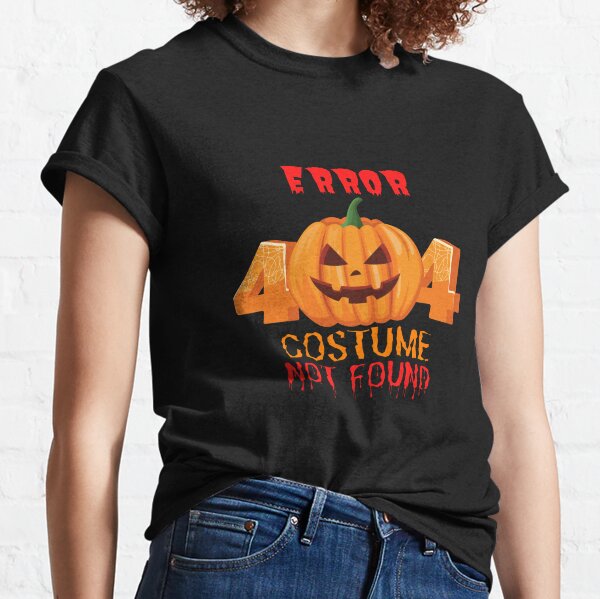 Camisetas: Error 404 Costume Not Found