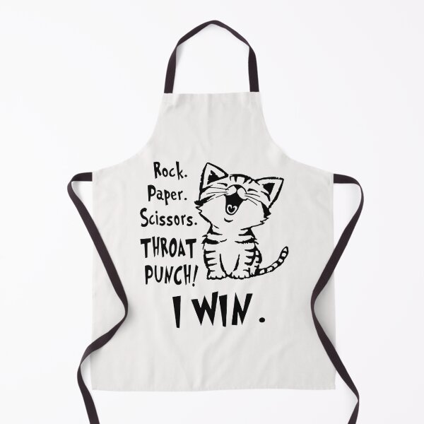 Item preview, Rock Paper Scissors Throat Punch I Win Cat designed and sold by fivestd3.