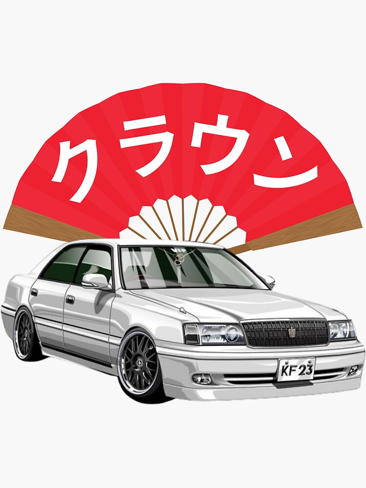 Crown JDM Sticker for Sale by MOTOSHIFT